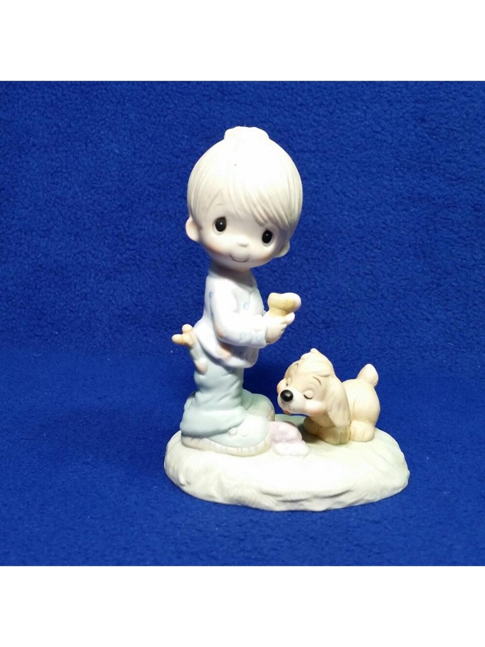 Precious Moments Praise The Lord Anyhow Figurine Jonathan & David 1976 1st Issue